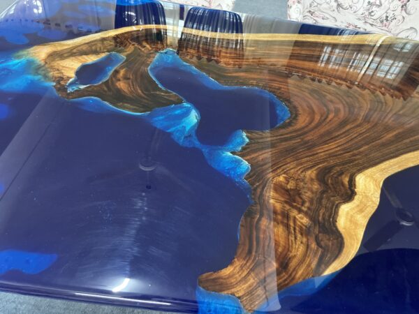 Luxury Resin Dining Table | Epoxy Wood River Table for Modern Interiors |resin dining table Udaipur - Image 2