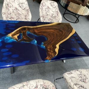 Luxury Resin Dining Table – Epoxy Wood River Table for Modern Interiors