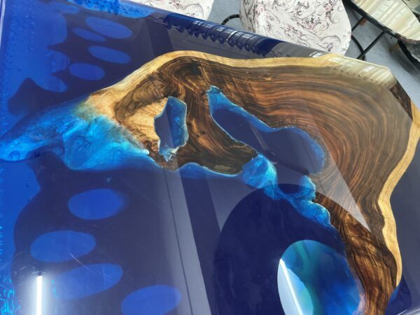 Luxury Resin Dining Table | Epoxy Wood River Table for Modern Interiors |resin dining table Udaipur - Image 4