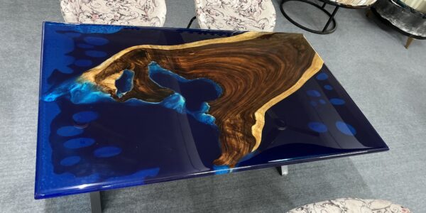 Luxury Resin Dining Table | Epoxy Wood River Table for Modern Interiors |resin dining table Udaipur - Image 6
