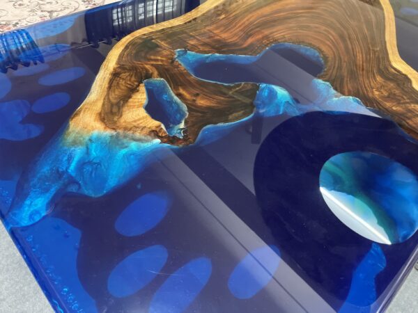 Luxury Resin Dining Table | Epoxy Wood River Table for Modern Interiors |resin dining table Udaipur - Image 7