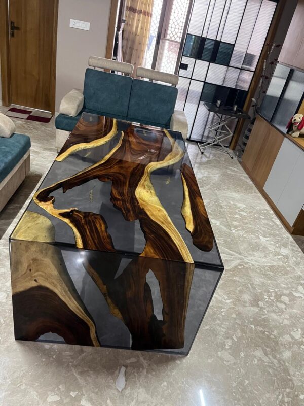 epoxy resin dining table Delhi - Image 8