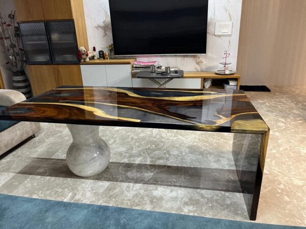 epoxy resin dining table Delhi - Image 3