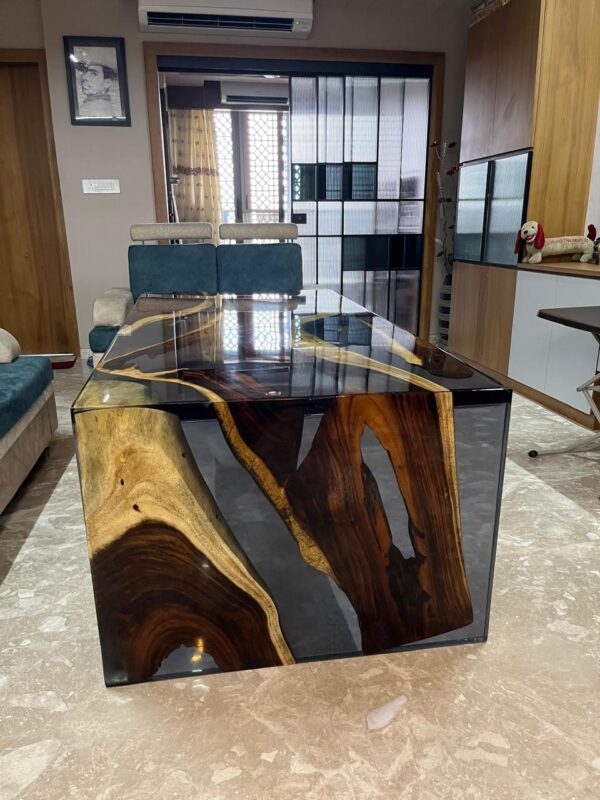 epoxy resin dining table Delhi - Image 2