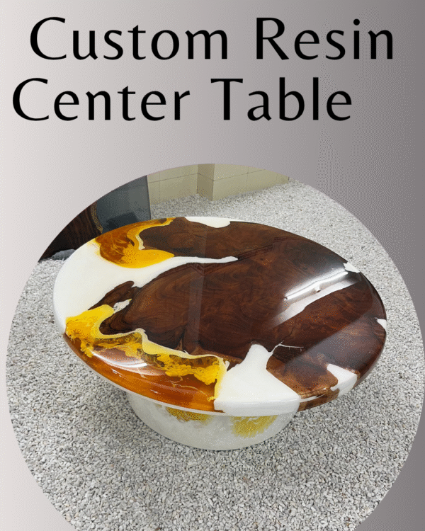 Custom Resin Center Table