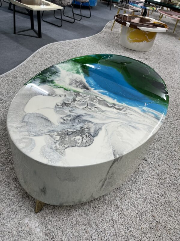 Ocean Inspired Resin Center Table-1