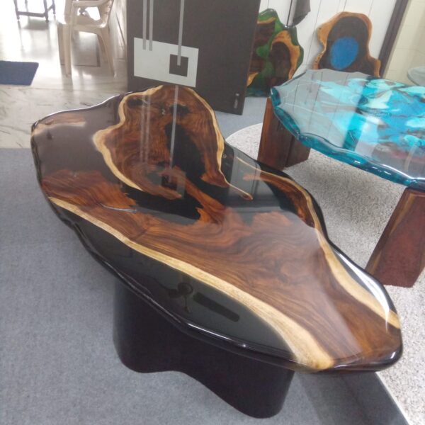 Buy Handmade Live Edge Resin Dining Table Online in India - Image 5