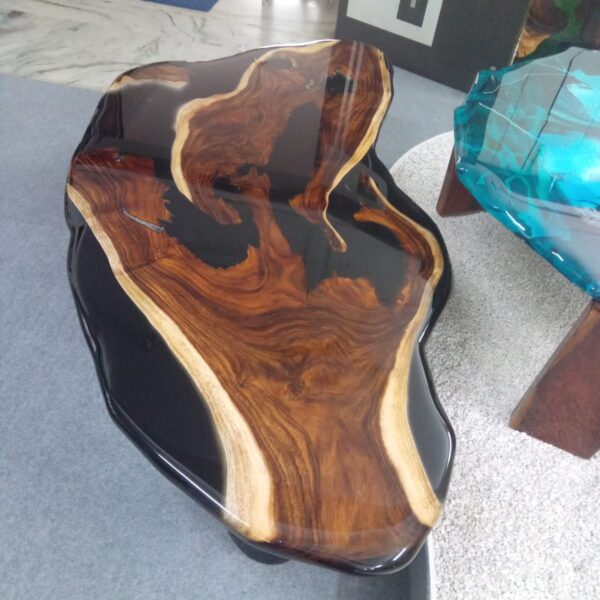 Buy Handmade Live Edge Resin Dining Table Online in India - Image 2