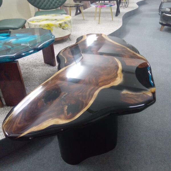 Buy Handmade Live Edge Resin Dining Table Online in India - Image 6