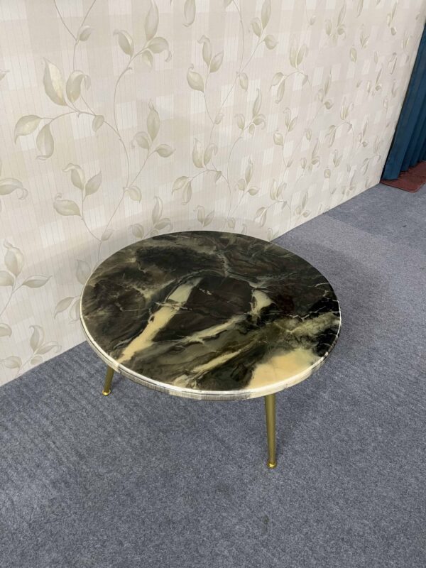 Black Marble Resin Table | Epoxy Resin River & Side Table India - Image 5