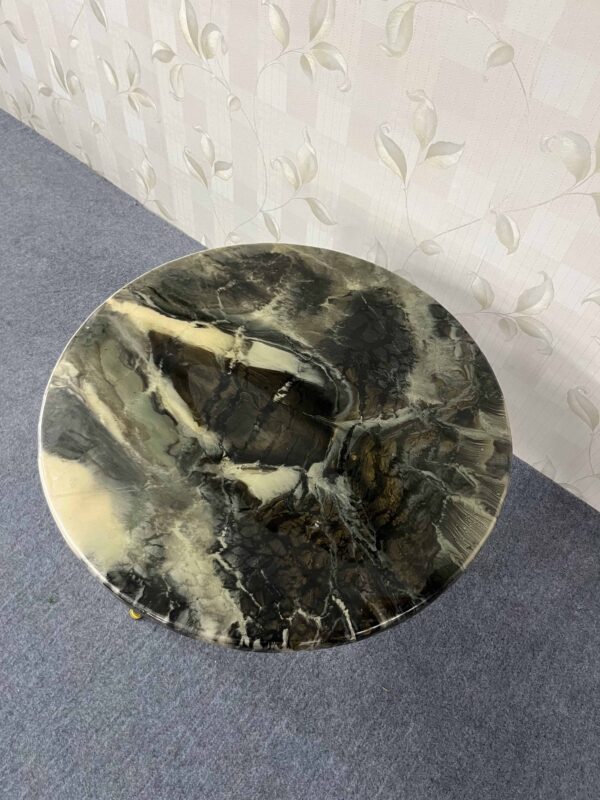 Black Marble Resin Table | Epoxy Resin River & Side Table India - Image 6
