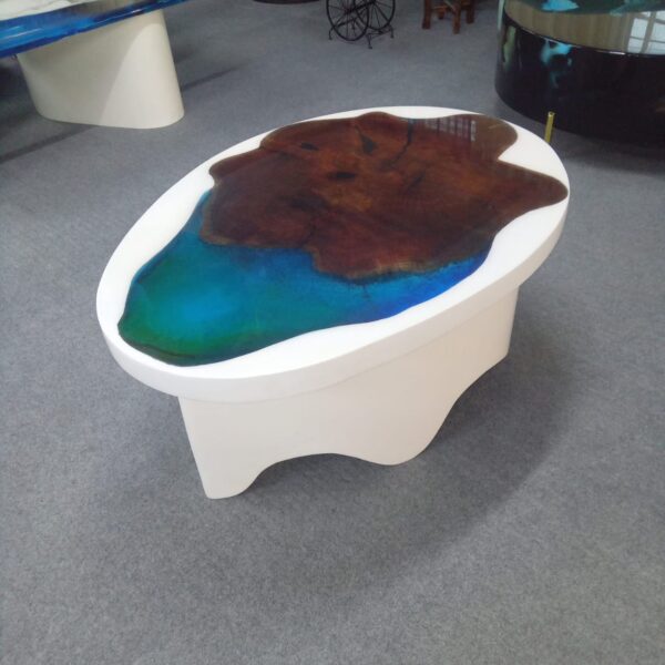 wood resin art table