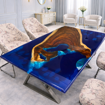 epoxy resin dining table India