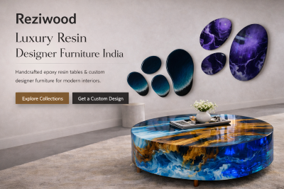 reziwood luxury resin designer furniture and home decor