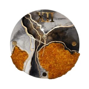 RESIN ART WALL CLOCK