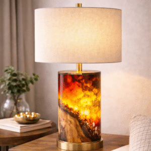 RESIN WOODEN LAMP