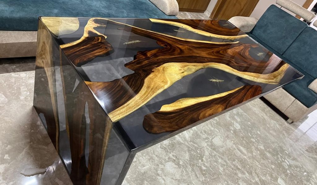 epoxy resin dining table Delhi
